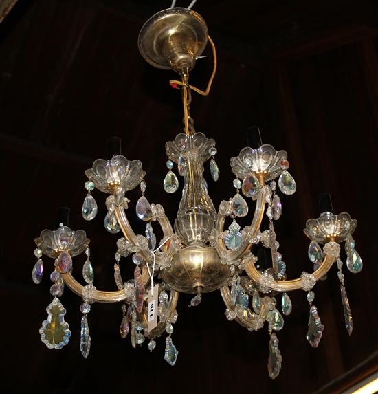 2 chandeliers
